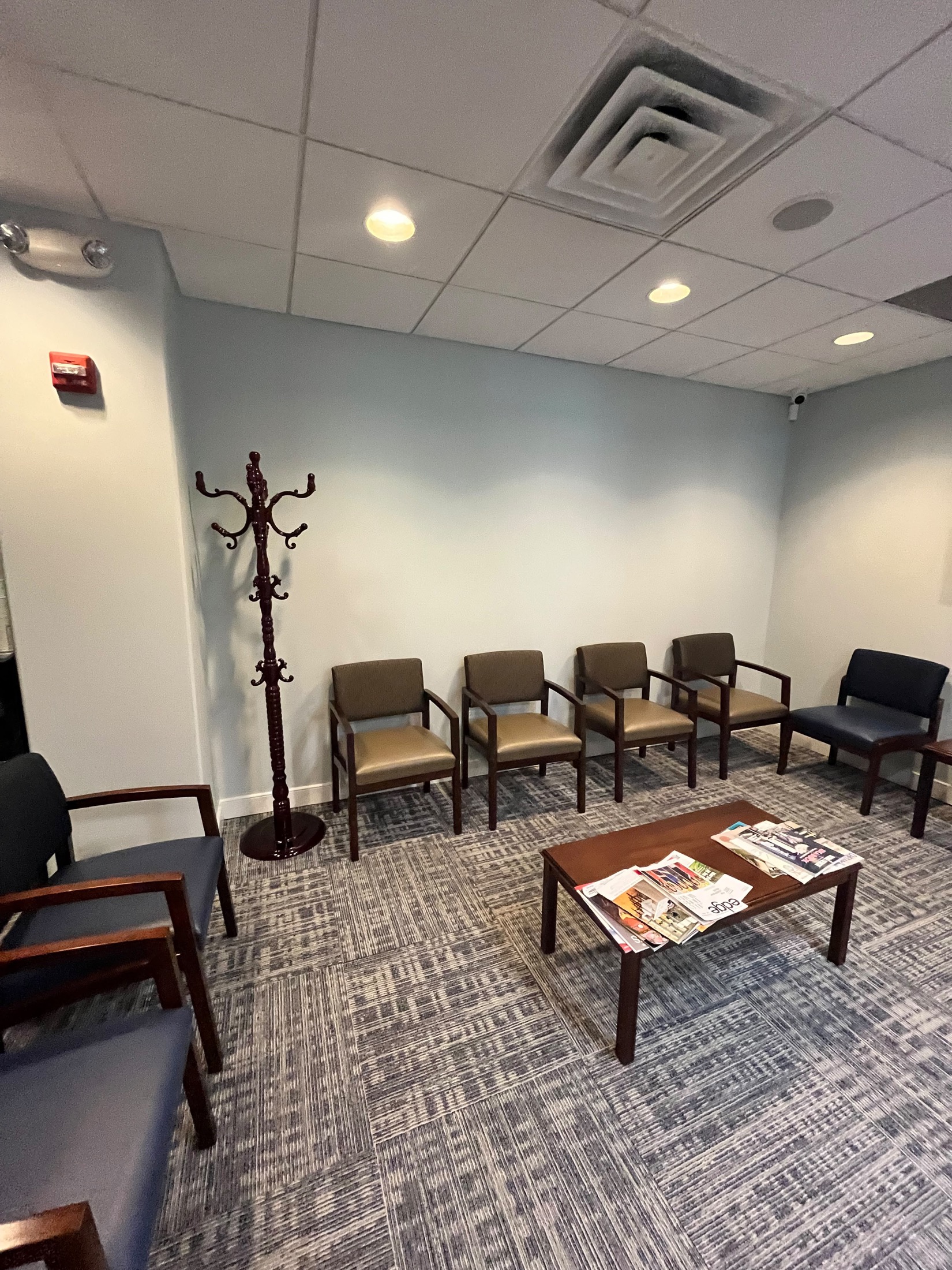 Calm waiting area at Nazareth Family Dental